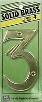 Brass House Number, #3