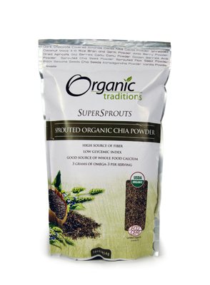 Organic Traditions Chia Seed Powder, Raw, Organic - 1 Pound