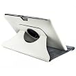 KWMOBILE edle und aufwendig verarbeitete Ledertasche 360� f�r Samsung Galaxy Note 10.1 N8000 in der Farbe WEI�