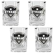 Houston Dynamo Soccer 4pc Square Shot Glass Set - Primary Team Logo MAJOR-LEAGUE-SOCCER Soccer