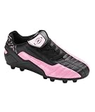 Xara Futura Youth Soccer Shoes - Black/Pink