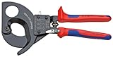 クニペックス KNIPEX 9531-280 ケーブルカッター(ラチェット式)