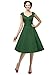 Vianla Women's 1950s Dress Vintage Capshoulder Party Swing Dresses