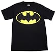 Batman Classic Logo Adult / Guys T-shirt in Black - Ships in ''24'' Hours!