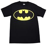 Batman Classic Logo Adult / Guys T-shirt in Black - Ships in ''24'' Hours!