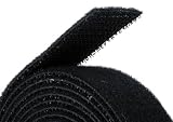 Fastening Tape 3/4 in One Wrap Velcro Hook & Loop Fastening Tape 5 yard/Roll - Black (.75 in)