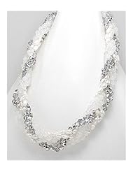 Black Diamond Moonstone Necklace In 92.5 Sterling Silver