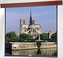 Dalite Designer Electrol Concord Matte White Fabric 84 X 84 Inch Heritage Walnut Projection Screen - Dalite 72719