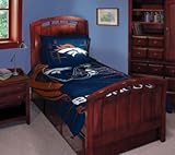 Denver Broncos Twin/Full Comforter with Two Pillow Shams