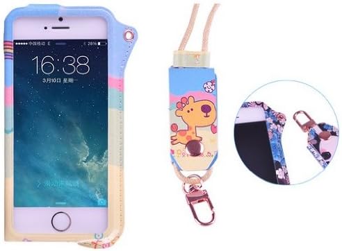 Thinkcase Carryberry 5 5S 5C Pattern Flower Leather phone case neck hanging wear strap rope cover for iphone 5C 5S DF11#