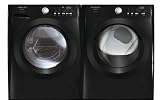 Frigidaire Affinity Black 3.65 Cu. Ft. DOE (4.0 Cu. Ft. IEC) Front Load Washer & 7.0 Cu. Ft. Gas Dryer FAFW4011LB FAQG7011LB