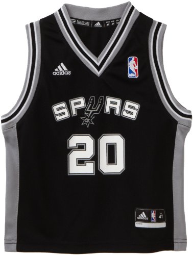 NBA Toddler San Antonio Spurs Manu Ginóbili Replica Road Jersey - R24E6Ttf (Black, 2T)