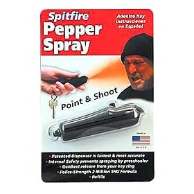 Spitfire Brand Personal Defense Pepper Spray - 4.5 grams (black dispenser)