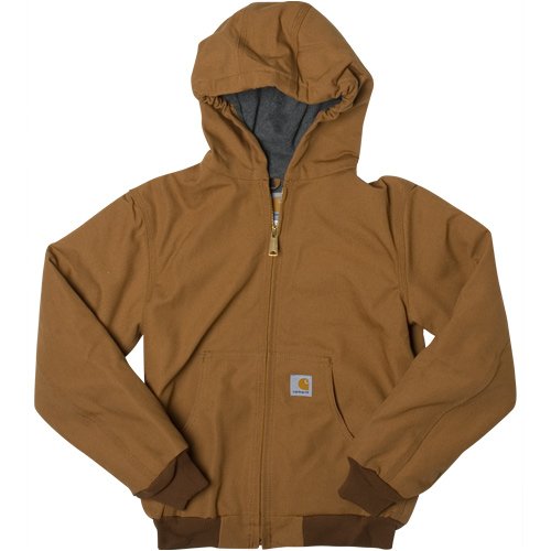 Buy Carhartt Boys Duck Active Jacket Fleece Lined by CARHARTT