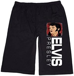 XINGJX Men's elvis presley superstar Lounge breeches Shorts Pants XL Black