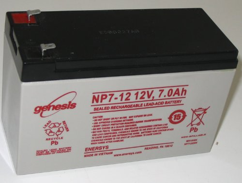 EnerSys Genesis (Yuasa) NP7-12 12 Volt 7 Amp Hour SLA Alarm Battery