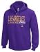 Los Angeles Lakers Purple Fringed Full-Zip Fleece Hooded Sweatshirt