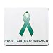 Organ Transplant Awareness Ribbon Mouse Pad