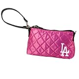MLB Los Angeles Dodgers Pink Quilted Wristlet