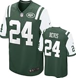 Darrelle Revis Jersey: Home Green Game Replica #24 Nike New York Jets Jersey