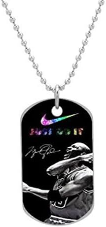 Nike Michael Jordan Just Do It Custom OvaL Dog Tag (Large Size) Pet Tag Cat Animal Tag