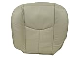 2003, 2004, 2005, 2006 Cadillac Escalade Driver Bottom Leather Cover with Perforated Center Inserts - OEM Clone - Factory Color: Shale Leather with Neutral Trim