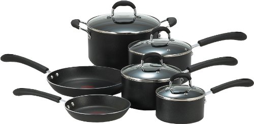T-fal E938SA74 Professional Nonstick 10-Piece Cookware Set - Black product image