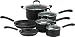 T-fal E938SA74 Professional Nonstick 10-Piece Cookware Set, Black