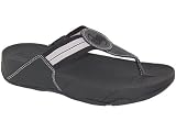 FitFlop "WalkStar" Leather Sandal Black 9