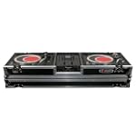 Odyssey FZDJ10W Flight Zone Ata Dj Coffin With Wheels For A 10 Mixer And Two Turntables In Standard Position