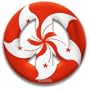 Peace Symbol Magnet of Hong Kong Flag by MEYOTO