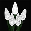 Set Of 70 LED C6 Strawberry Clear Christmas Lights - Green Wire