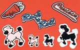 Costumes For All Occasions BB341PB Patch Chenille Poodle 4Inpk Bk