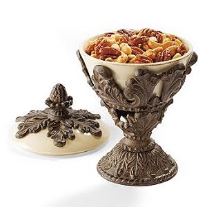 Baroque Pedestal Nut Bowl - Frontgate