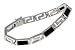 Sterling Silver Onyx Greek Key Bracelet