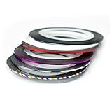 6 Color Nail Art Stripe Striping Tape Line Decoration Sticker Nail DIY