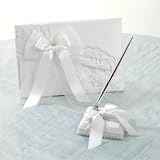 David's Bridal Lovely Lace Guest Book and Pen Set Style Db38gbpw by David's Bridal