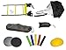 GetupGo Speed Agility Training Set with eBOOK-Bags, Speed Ladder, Speed Parachute, Cones, Core Sliding Discs, Resistance Bands-Agility, Speed, Power-Agility Kit For Soccer, Football, Basketball, Track