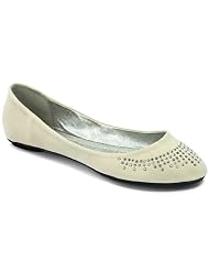 Chic Damenschuhe Ballerinas Slippers m Strassstein JW593