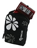 rooCASE Fashion (Daisy / Black) Nylon Padded Carrying Case forKodak EasySha ....