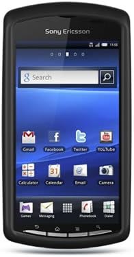 Hard Snap-on Shield BLACK RUBBERIZED Faceplate Cover Sleeve Case for SONY ERICSSON XPERIA PLAY R800 (VERIZON) With Removal Case PRY TOOL [WCC773]