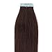 16-24 Inch Color Long 17 Colors 5 Length Tape in Premium Remy Human Hair Extensions_20 Pcs Set 70g Weight Straight Women Beauty Salon Style Design (18inch 40g with 20pcs, 04 medium brown)