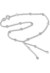 SilberDream anklet silverballs, 9.8 inch 925 Sterling Silver SDF013