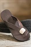Women's Artisan Sandal with Buffalo Bone Bead