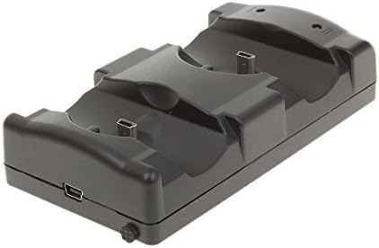 Gmile USB Charging Cradle/Dock for Dual PS3 Remote Controls/Move Controls - Black