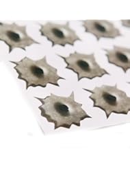 Art and Craft Supply: Toolmall 24 Bullet Hole Waterproof Stickers Car Decals Bullet Holes Sticker - Toolmall