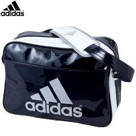 adidas（アディダス） ダブルフェイスエナメル ショルダーM2 DNVY／WHT／メタリックシルバー KQ927 E37891