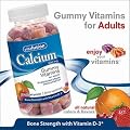 Vitafusion Calcium 500 mg with Vitamin D3, Bone Support, Gummy VItamins for Adults, Natural Creamy Swirled Orange, Strawberry, & Cherry Flavors, 130 Gummies