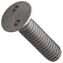 Stainless Steel Machine Screw, Flat Head, Tamper-Resistant Drilled Spanner Drive