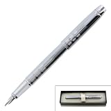 Parker IM Chrome Chiseled Medium Point Fountain Pen - 1774695